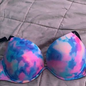 Tie dye push up bra